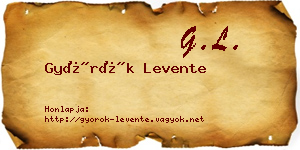 Györök Levente névjegykártya